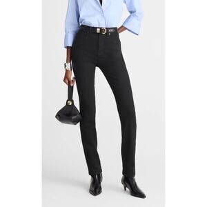 Madewell Womens High Rise Skinny Jeans 28 Black Denim Minimalist Classic Stretch